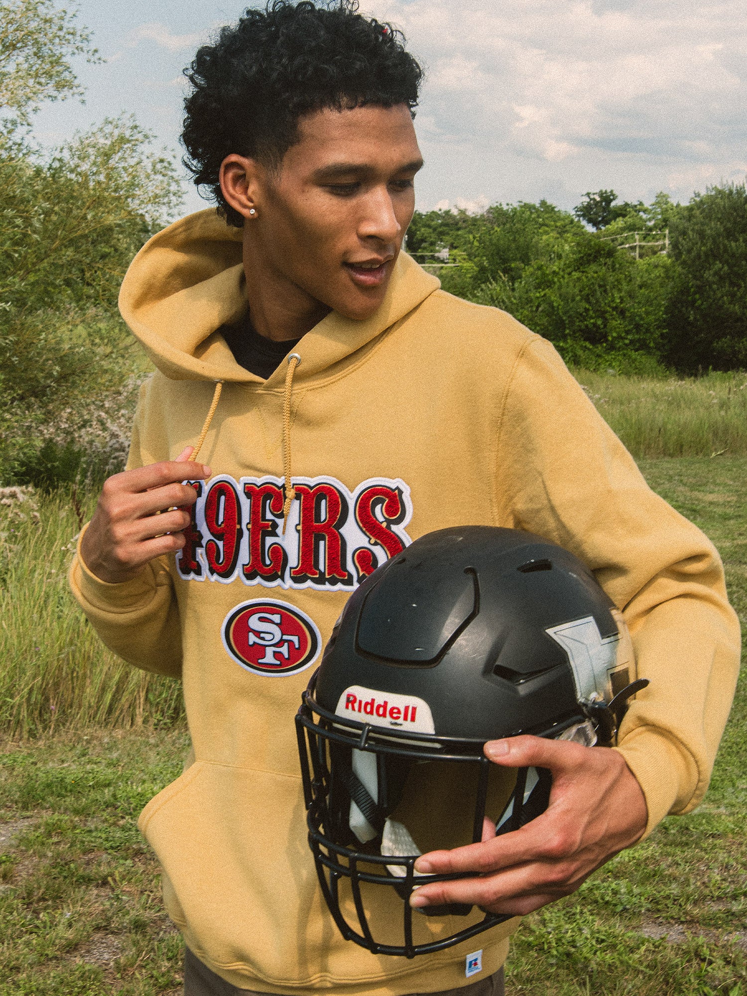 RUSSELL NFL SAN FRANCISCO 49ERS END ZONE PULLOVER HOODIE