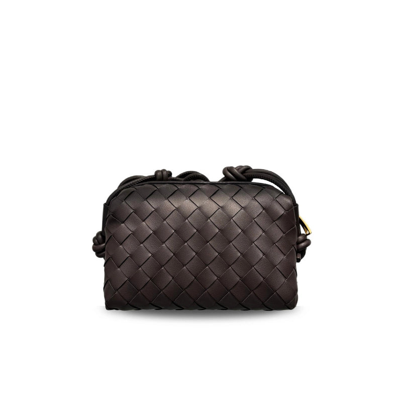 New Square Woven Cloud Bag Genuine Leather  Women's Bag Fashionable Hand-held Shoulder Crossbody Bag For Women