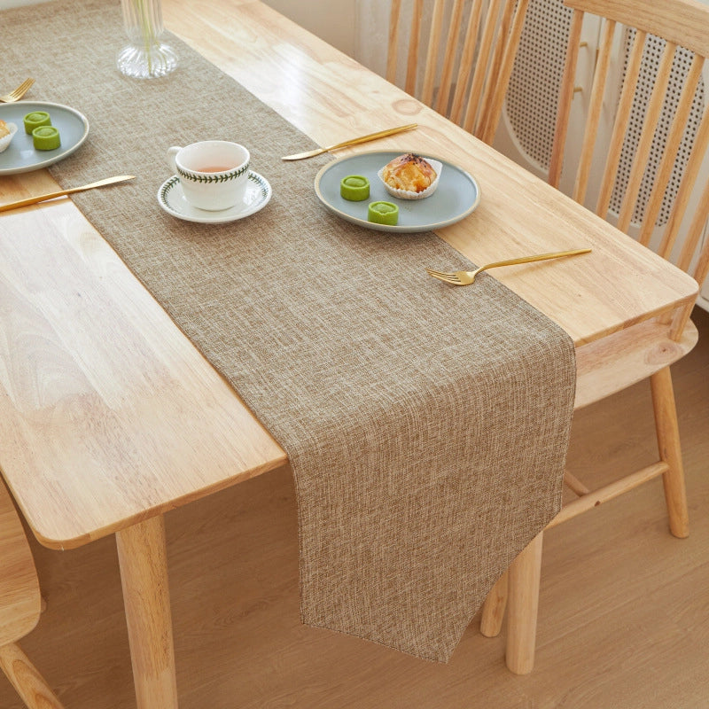 Minimalist Solid Color Linen Tablecloths