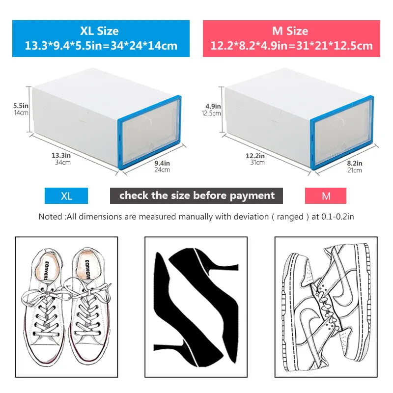 Transparent Shoe Box