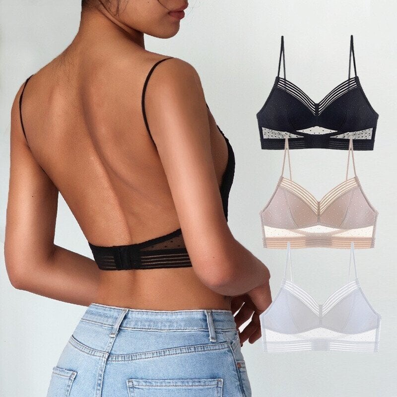 🔥Summer Sale 49% OFF🔥Low Back Wireless Lifting Lace Bra