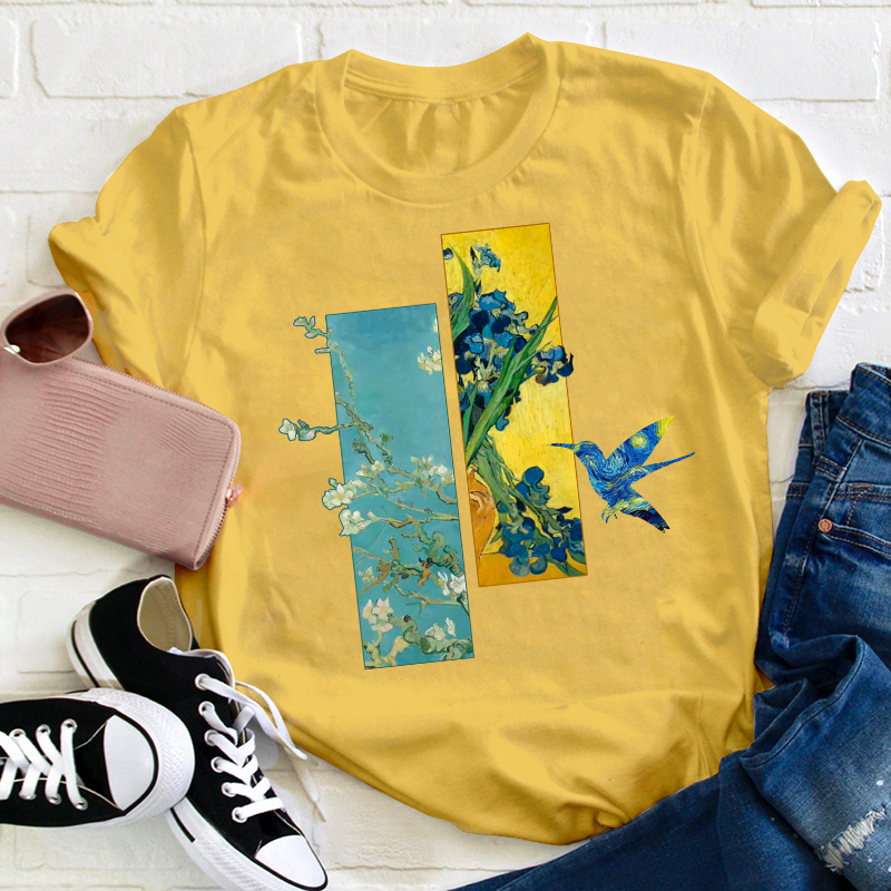 Hummingbird Art Teacher T-Shirt