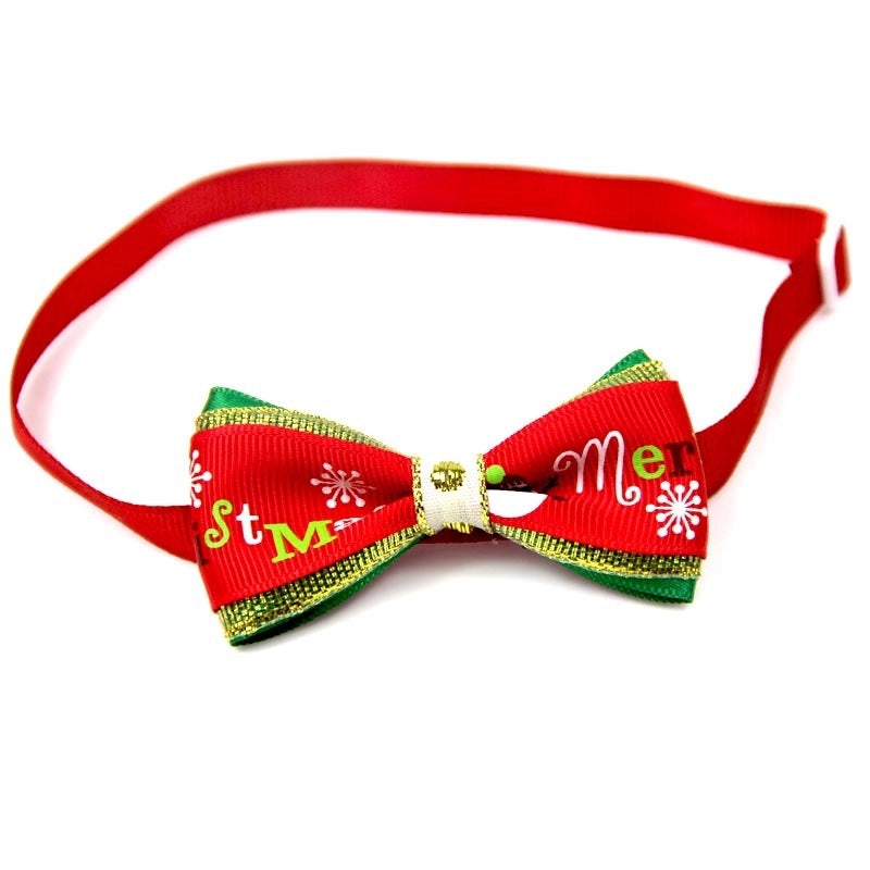 Christmas Single-Sided Velvet Christmas Letter Pet Accessories