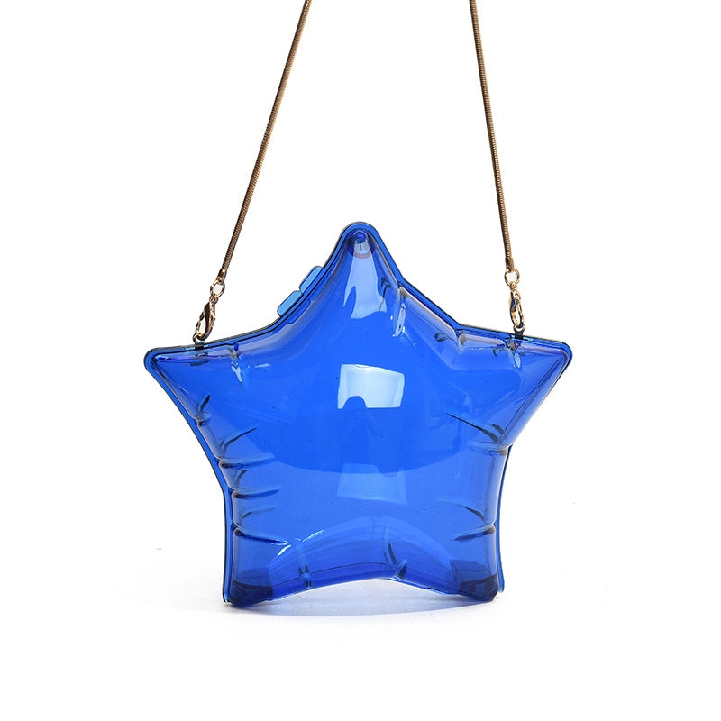 Women's PVC Solid Color Streetwear Lock Clasp Shoulder Bag