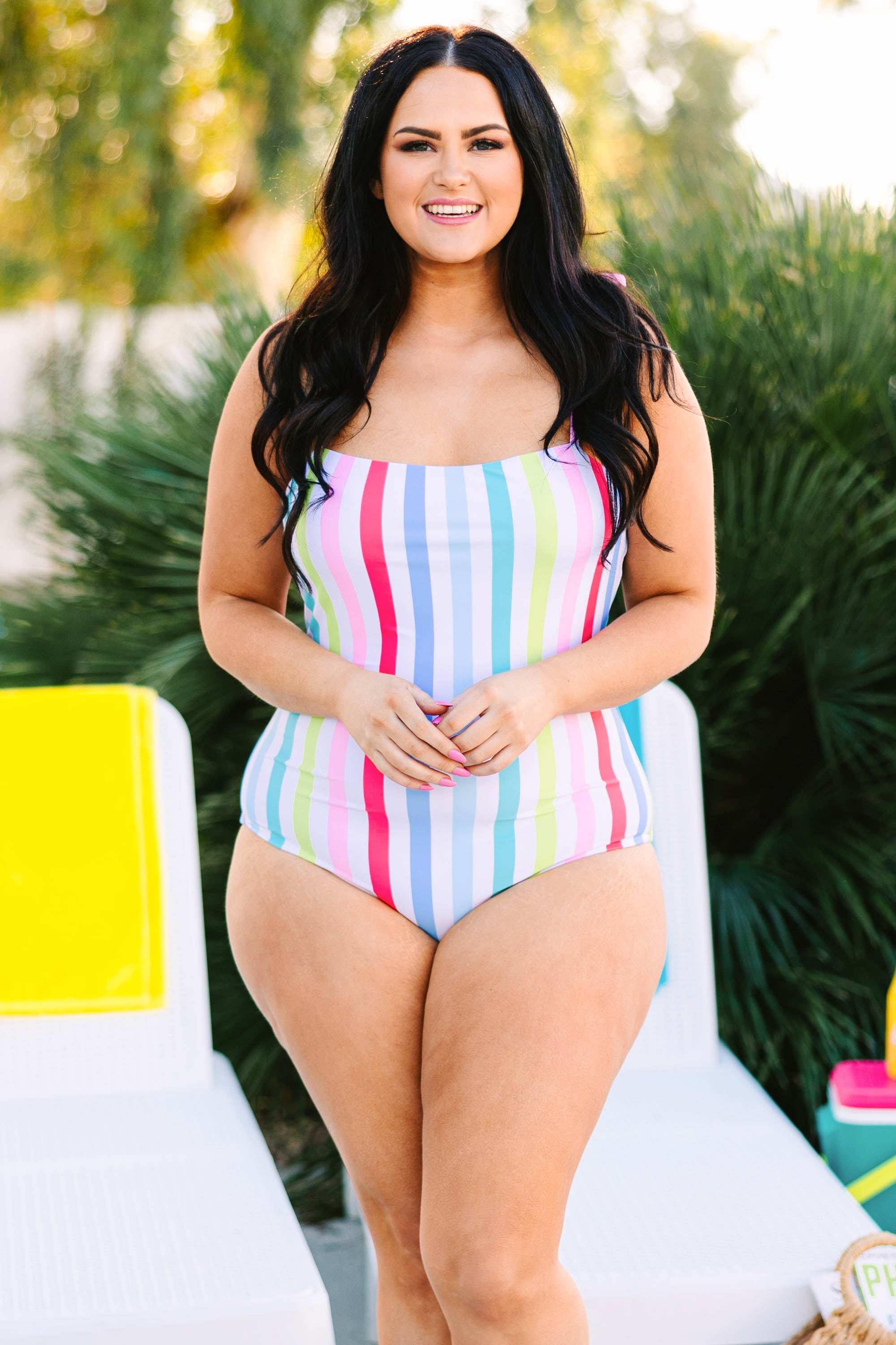 Seaside Sweetheart Swimsuit. Rainbow