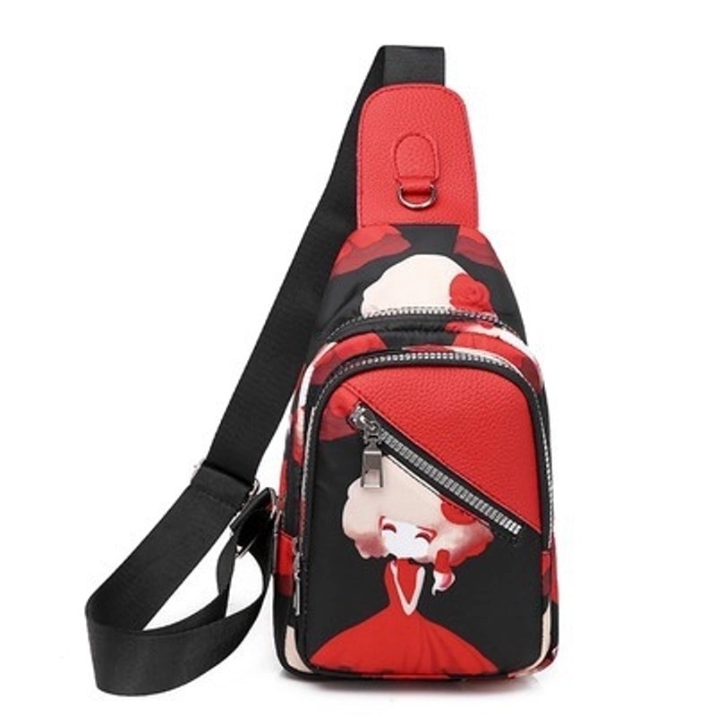 Women's Vintage Style Solid Color Nylon Waist Bags