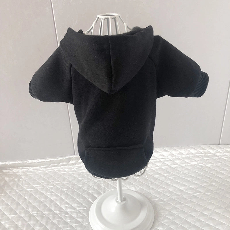 British Style Cotton Solid Color Pet Clothing