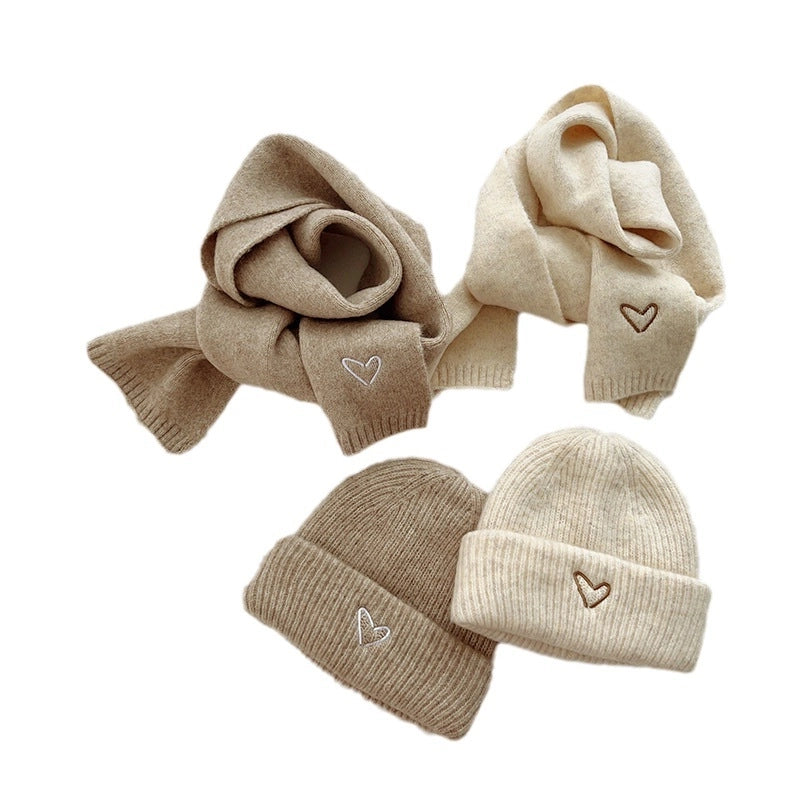 Kid's Cute Sweet Solid Color Wool Cap