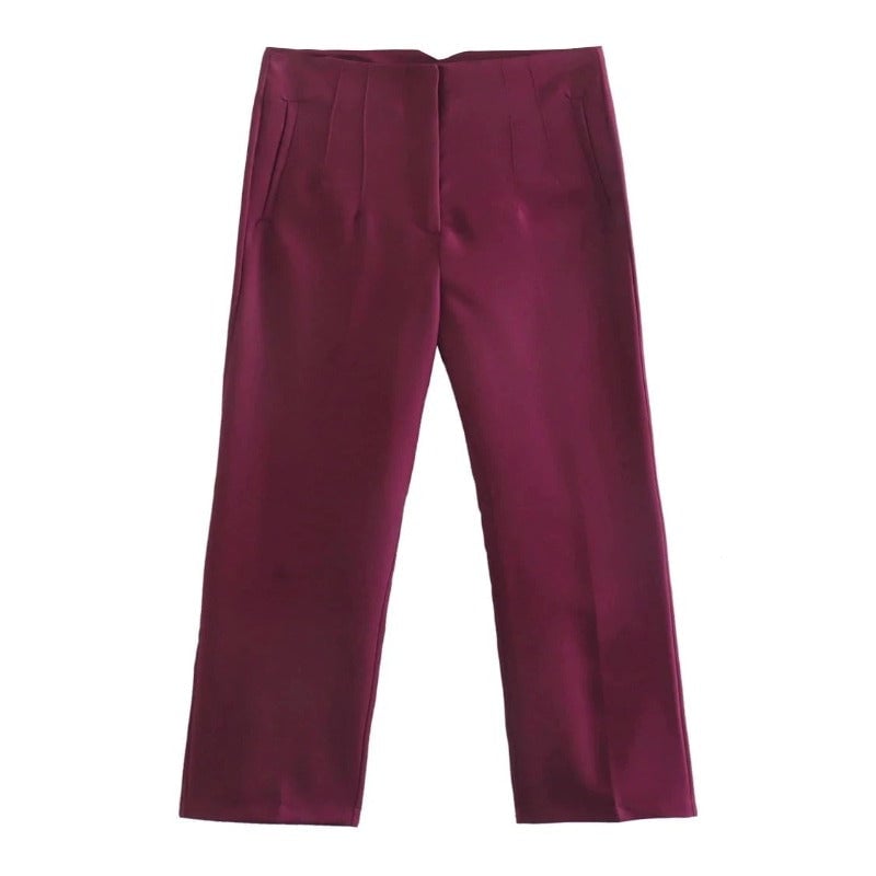 Fashion Office Wear Straight Pants