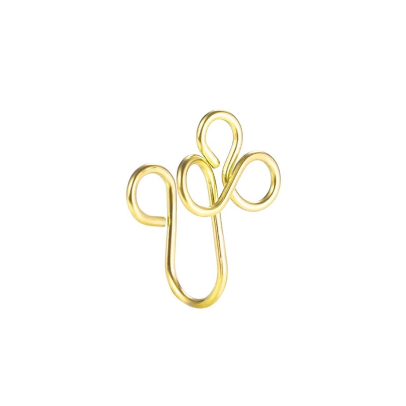 Fashion U Shape Stainless Steel Plating Nose Ring 1 Piece