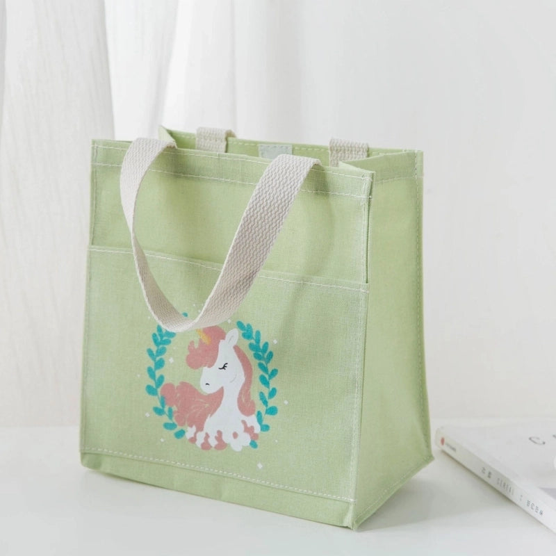 Simple Fruits Printing Portable Canvas Storage Bag