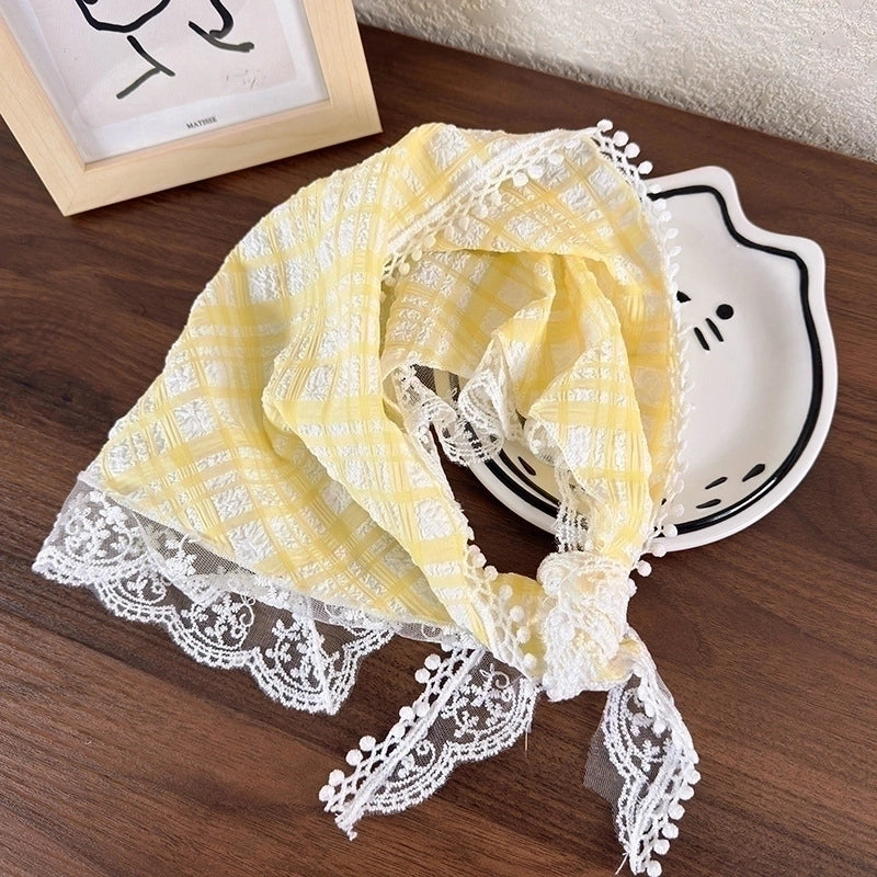 Women's Elegant Ethnic Style Pastoral Plaid Cloth Lace 1 Piece