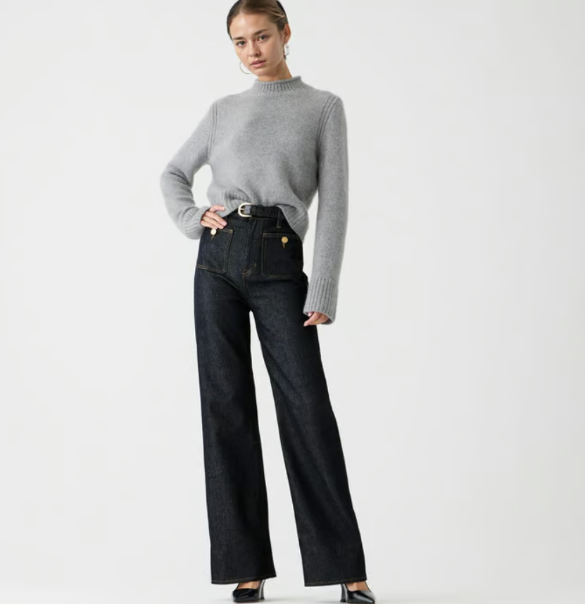 Liza | Tummy Control Sailor Wide Leg Trouser