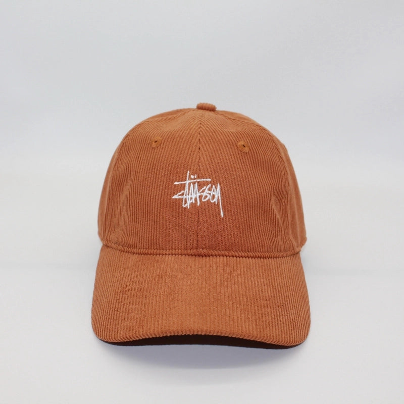 Unisex Retro Minimalist Letter Embroidery Curved Eaves Baseball Cap