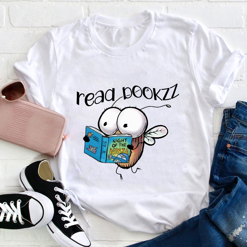 Read Bookzzz Teacher T-Shirt