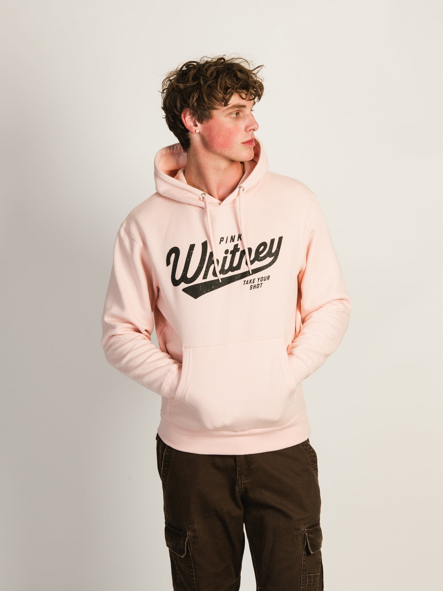 BARSTOOL SPORTS PINK WHITNEY PULLOVER HOODIE