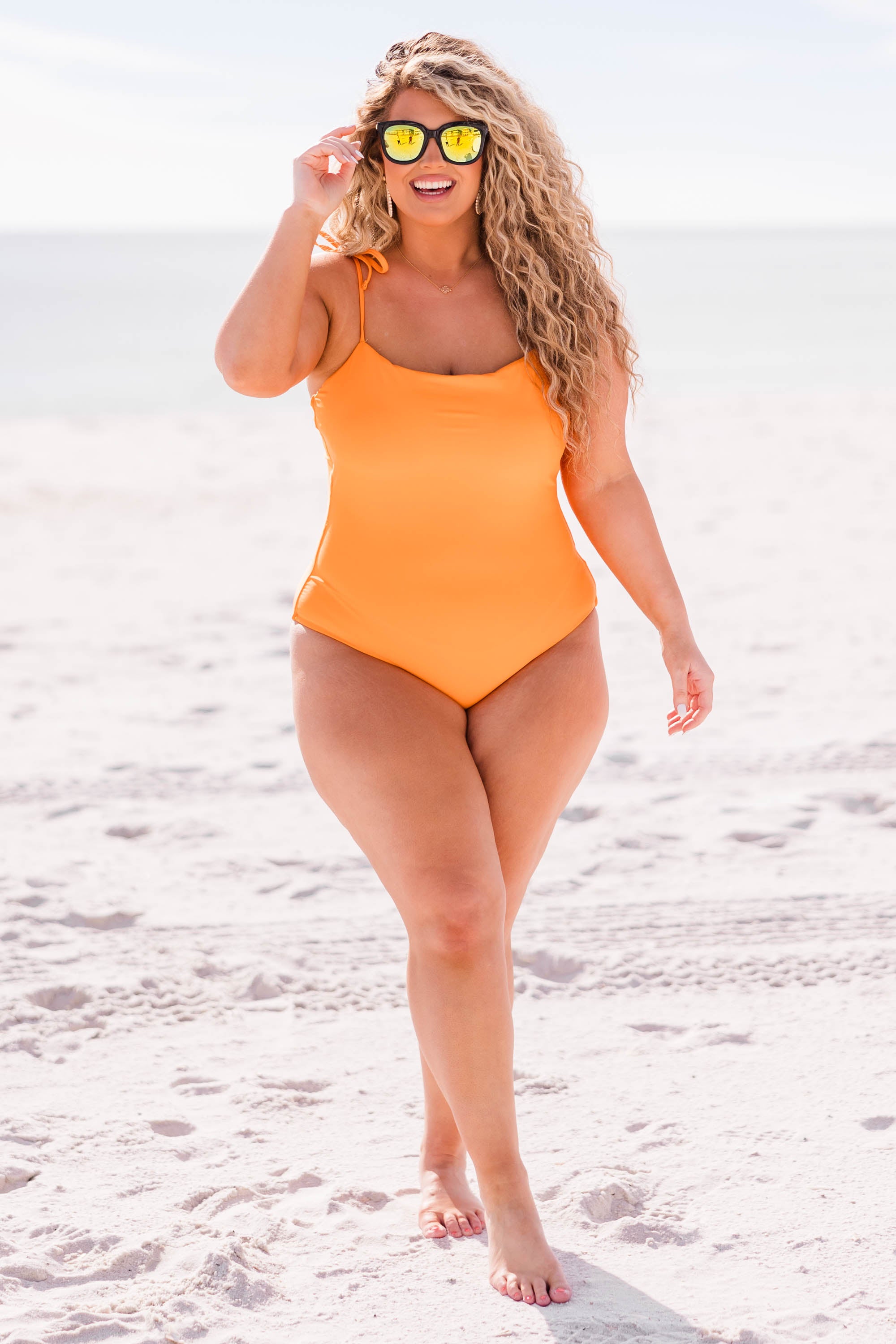 Seaside Sweetheart Swimsuit. Orange