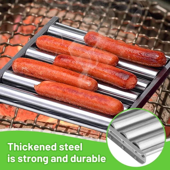 🔥Hot Sale 49% Off –Hotdog Roller Stainless Steel Sausage Roll Rack