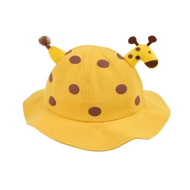 Children Unisex Streetwear Cartoon Printing Jacquard Bucket Hat