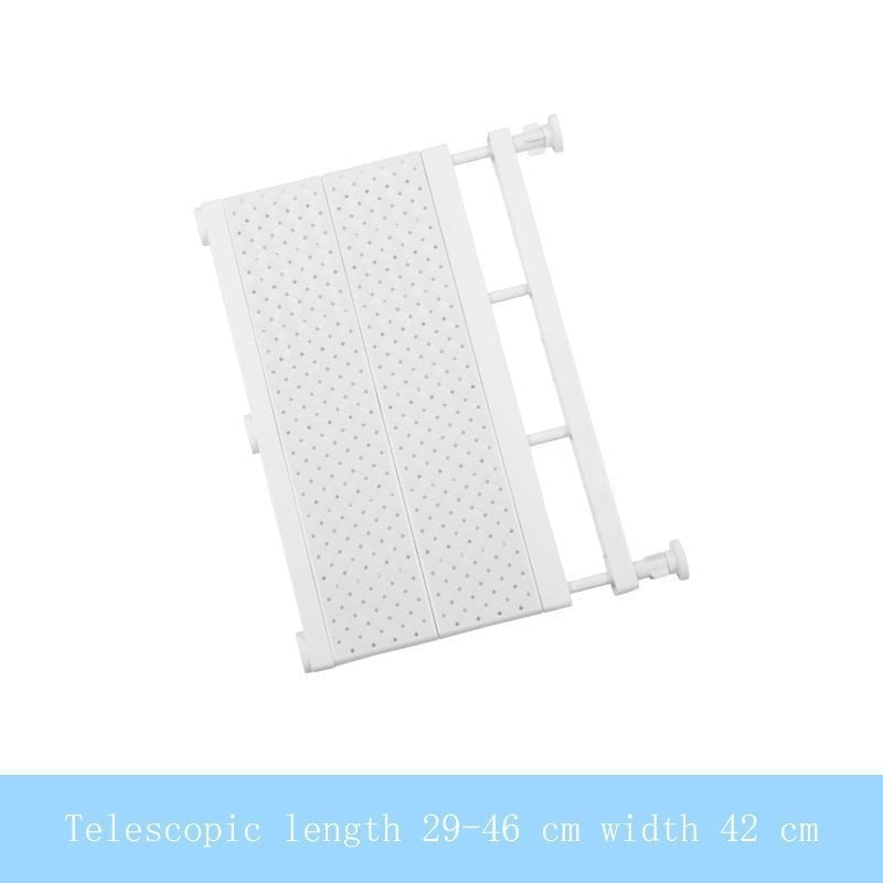 ⚡Hot Sale⚡Expandable Closet Tension Shelf Storage Rack for Wardrobe. Kitchen. Bathroom
