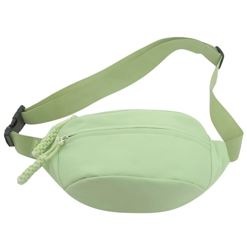 Women's Classic Style Solid Color Canvas Waist Bags