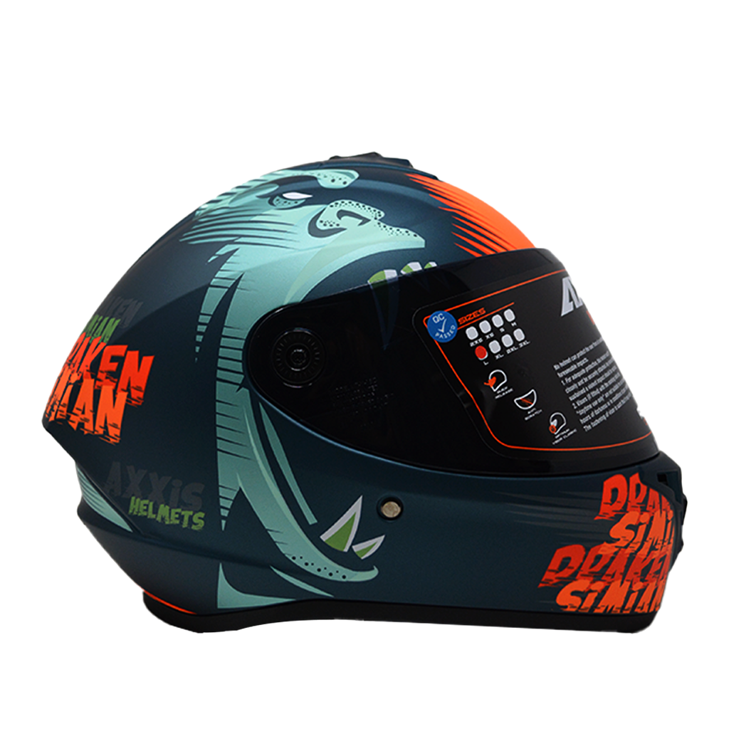 Casco Axxis Draken Simian Naranja