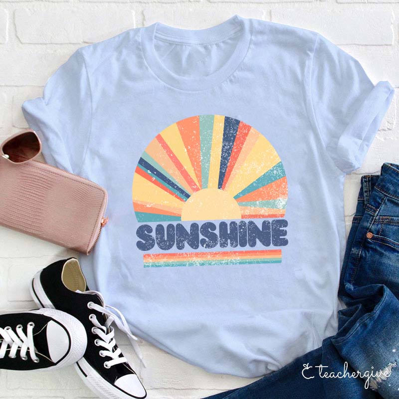 Sunshine Rainbow Teacher T-Shirt