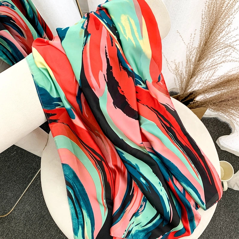 2025 Autumn And Winter New Scarf Popular Leopard Print Scarf Long Women's Shawl Daily Street Snap Scarf Hijab