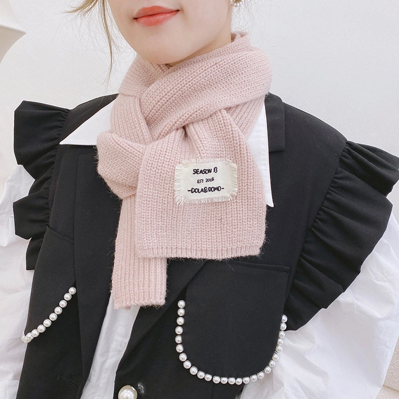 Women's Casual Minimalist Streetwear Solid Color Polyester Scarf