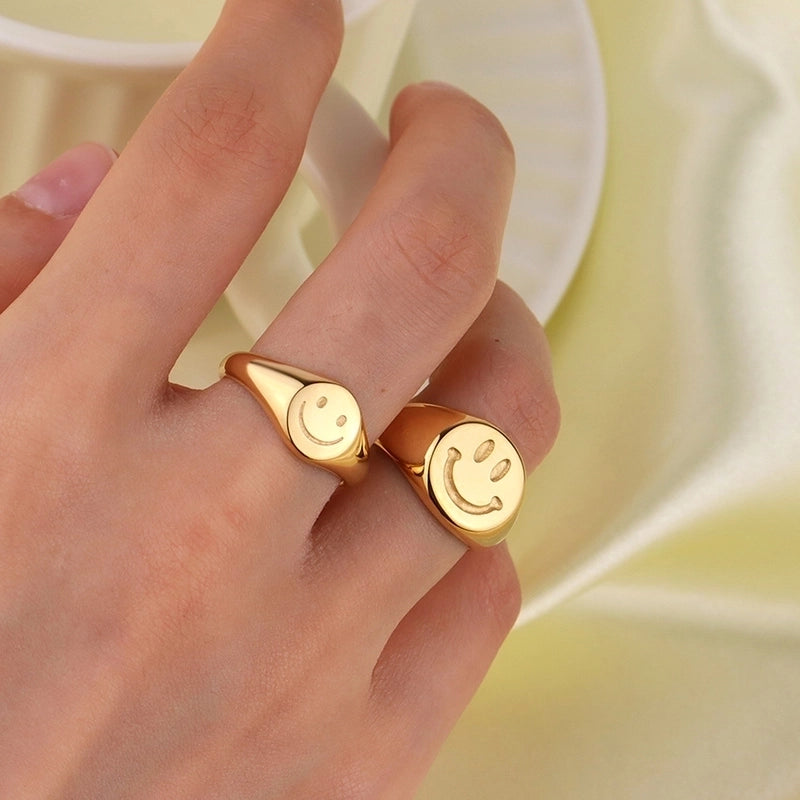 Minimalist Geometric 304 Stainless Steel Rings