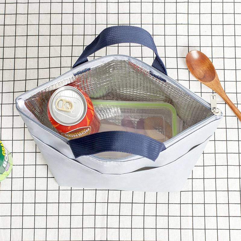 Thickened Portable Waterproof Bento Bag Insulation Bag Oxford Cloth Tote Bag