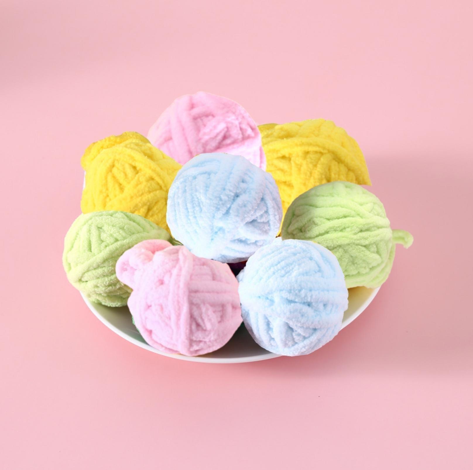 Macaroon Colour Plush Ball Set Cat Toys Dog Toys