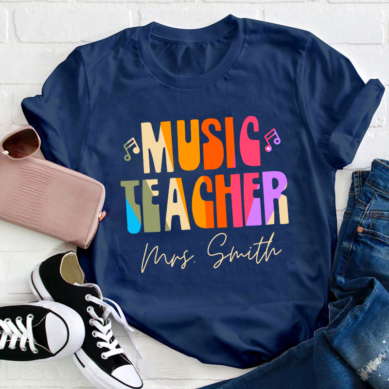 Personalized Music Teacher T-Shirt