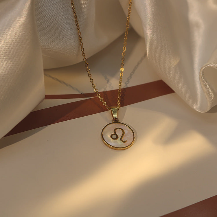 IG Style Zodiac Sign Zodiac Sign Stainless Steel Electroplating Necklaces