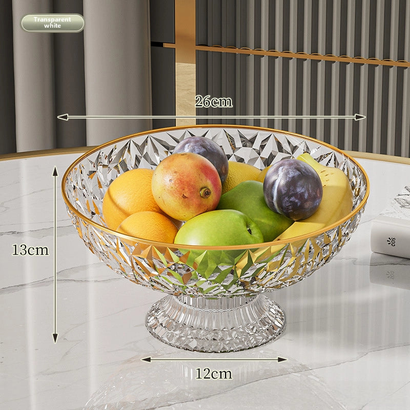 Fruit Plate Home Living Room Coffee Table New High-looking Modern Light Luxury Style Draining Tray Dried Fruit Snack Plate