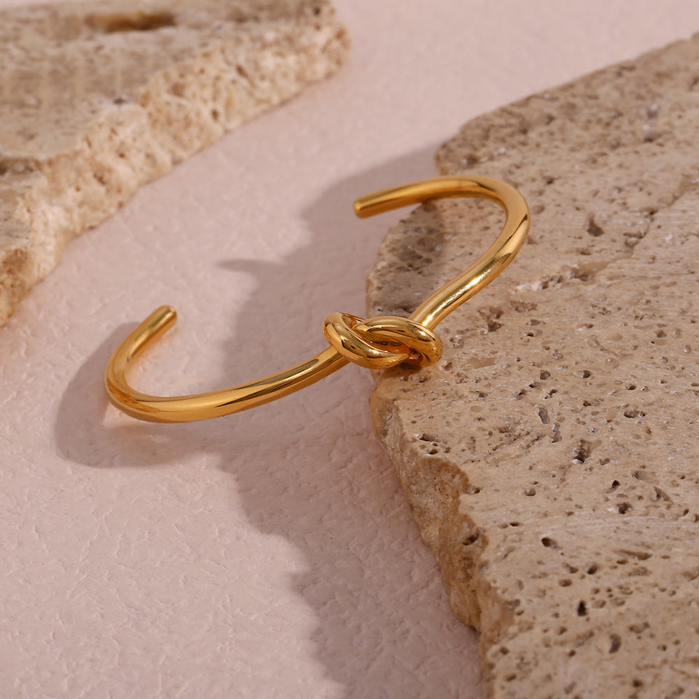 Fashion Stainless Steel 18K Gold Plated Bangles