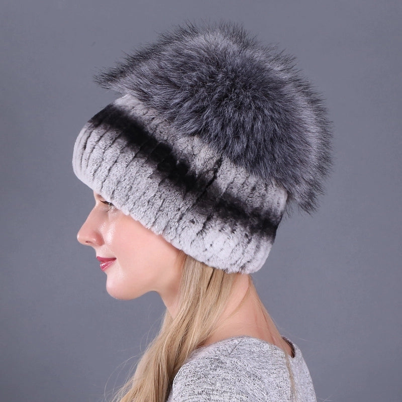 Women's Basic Solid Color Eaveless Wool Cap