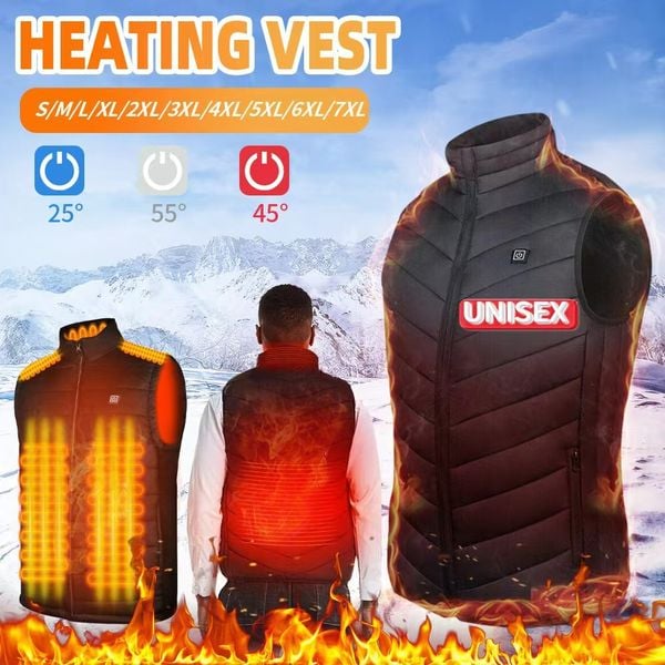 🔥New Unisex Warming Heated Vest 🔥BUY 2 FREE SHIPPING