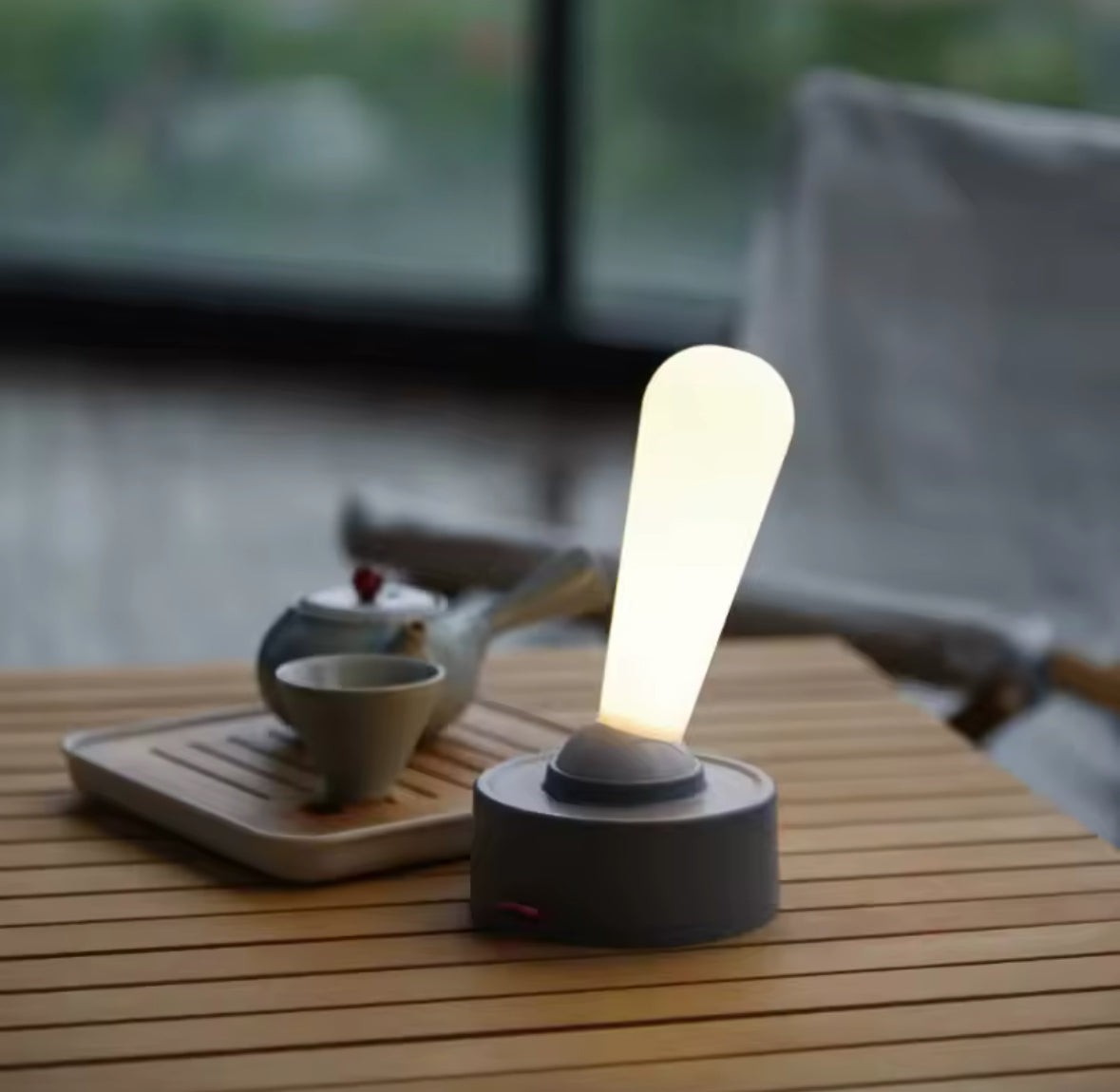 Modern rechargeable Fatis stick shape Sensitive LED Table Lamp