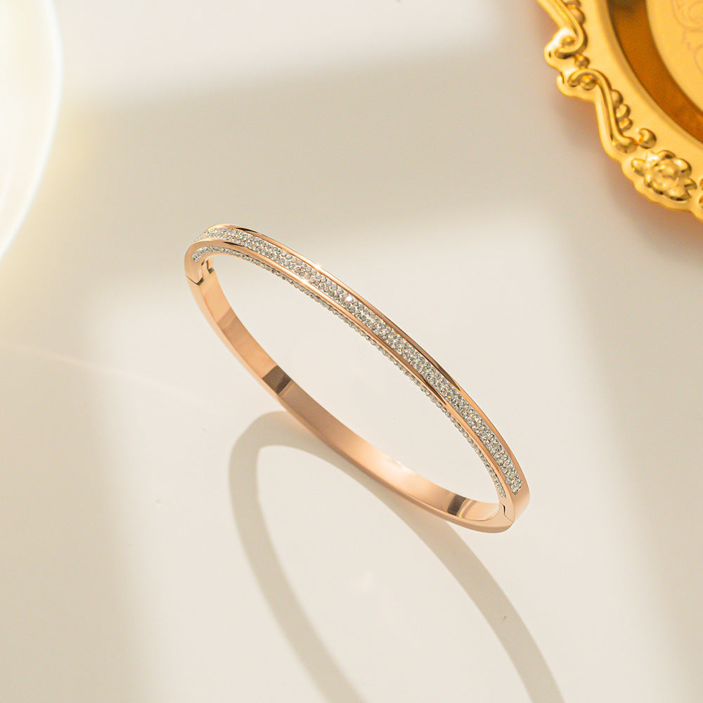 Titanium Steel 18K Gold Plated Bangles