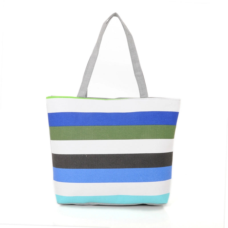 500 Pieces Women's Medium Canvas Rainbow Basic Classic Style Zipper Canvas Bag