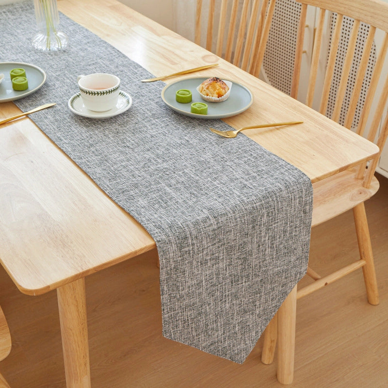 Minimalist Solid Color Linen Tablecloths