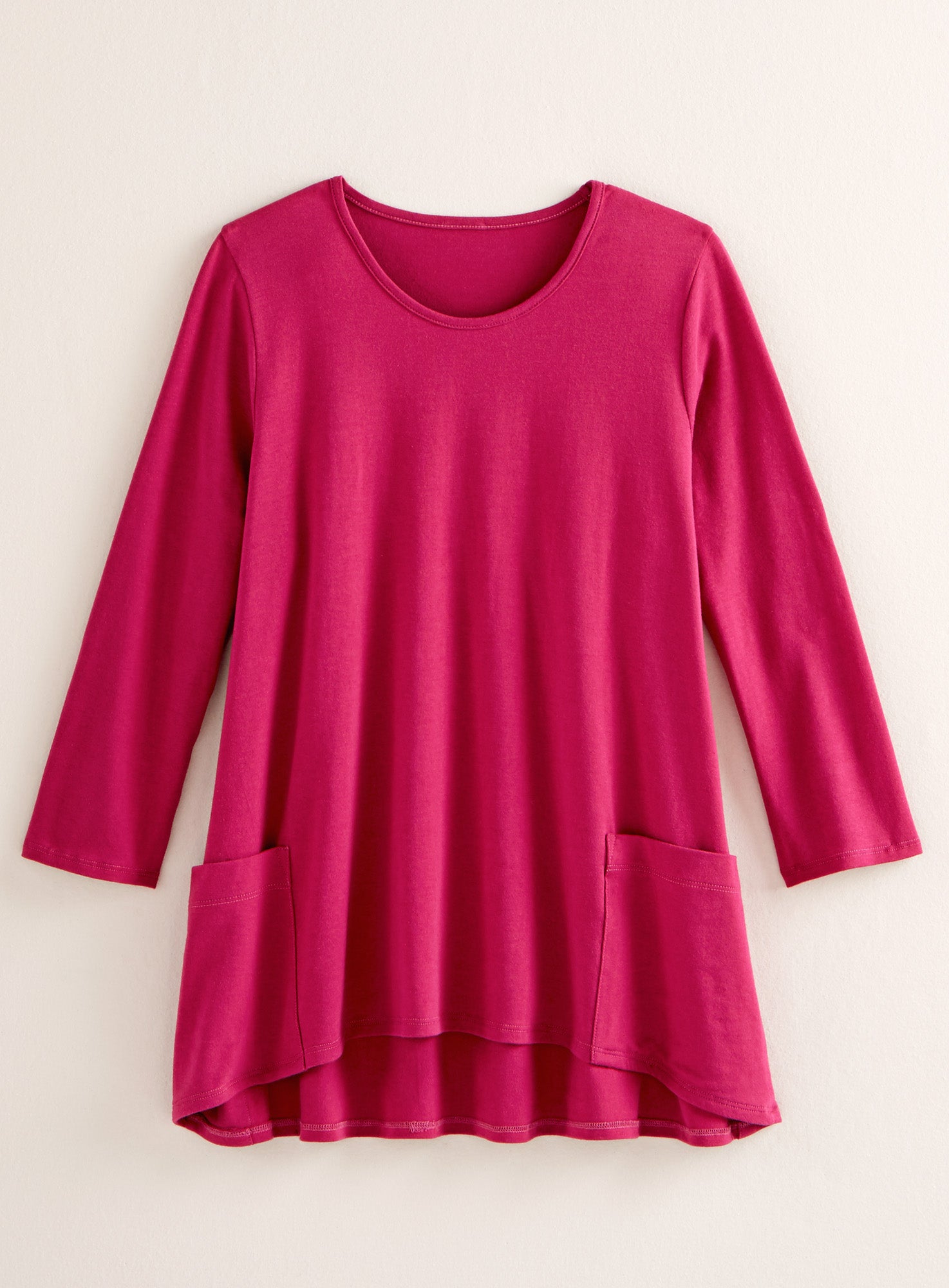 Beyond Basic Trapeze Top - 3/4 Sleeve