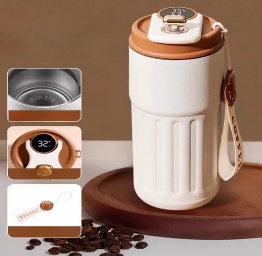 450ML Smart Travel Coffee Mug Stainless Steel