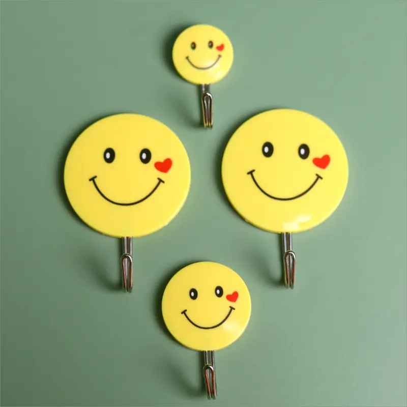3 Pcs of Adhesive Wall Hooks . Wall Hooks Sticker