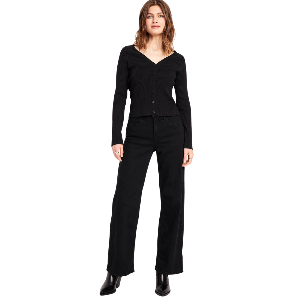 High Rise Wide Jeans