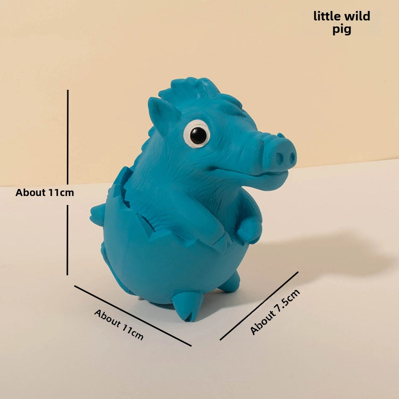 New Pet Latex Toy Eggshell Crocodile Dinosaur Small Animal Bite-resistant Molar Latex Sound Dog Toy