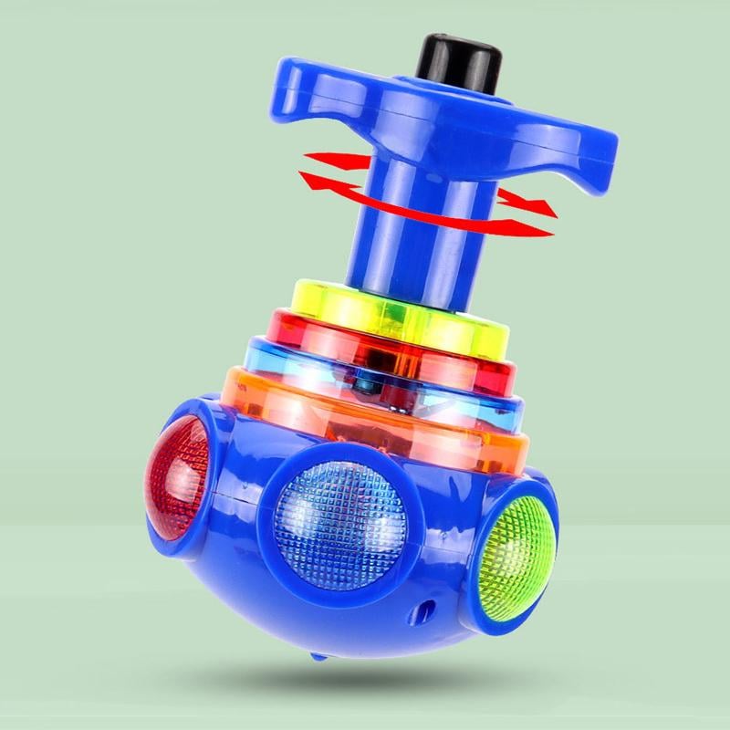 🔥🔥Music Flashing Spinners Toy with Launcher