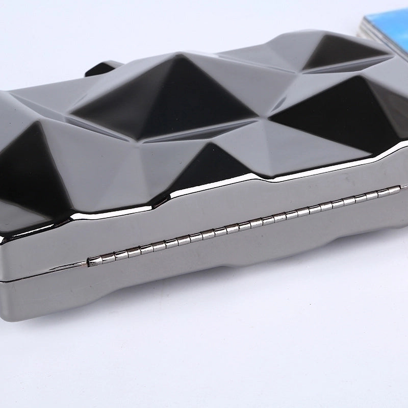 Pure Color New Dinner Bag Rhombus Iron Box Evening Bag Evening Clutch Bag
