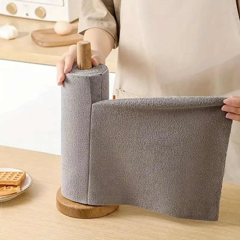 Kitchen and Car Wash Reusable 30x30cm Microfiber Cleaning Towel Rolls Disposable Hand Use Tear Away Cloth Rol